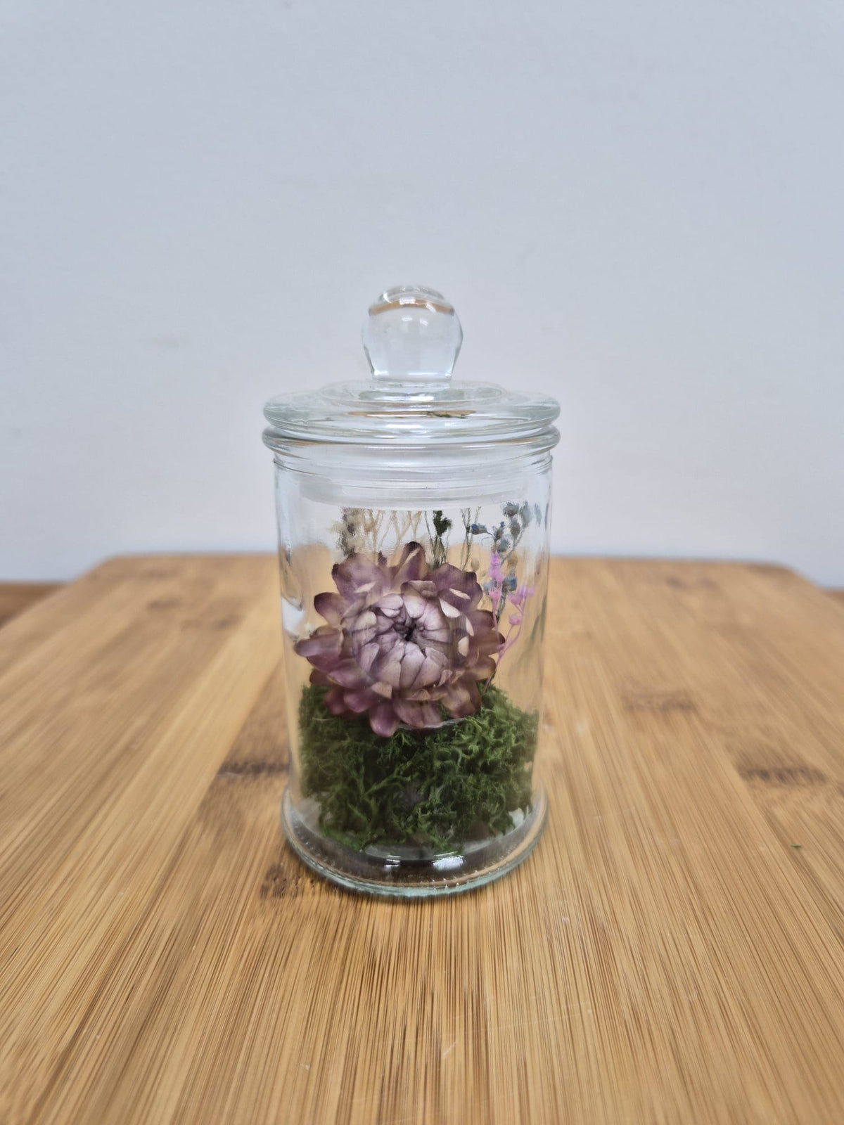Mini preserved flower jar (customisable)